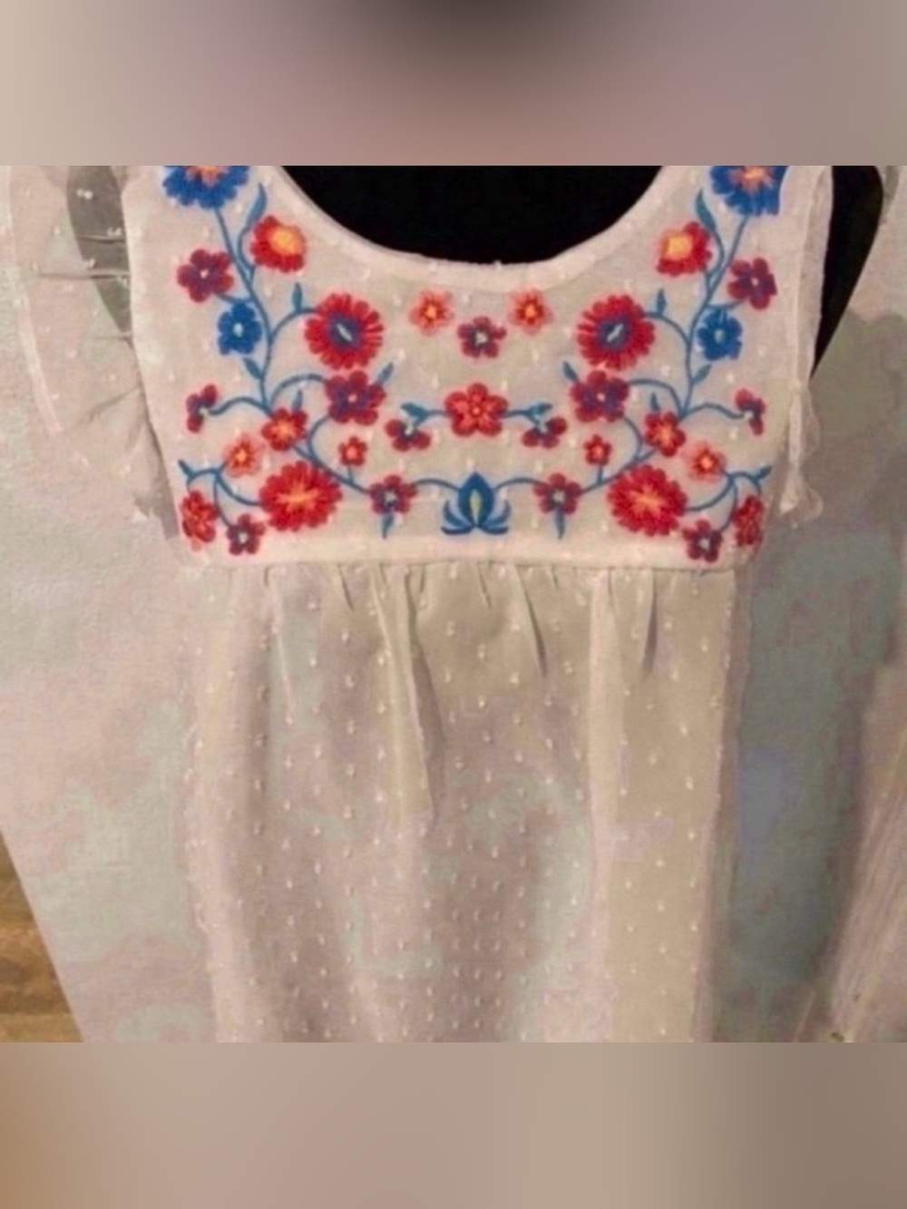 Brand New Francesca Colorful Floral Embroidery (Size M)